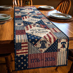 250 Years of Freedom 1776 to 2026 Table Runner