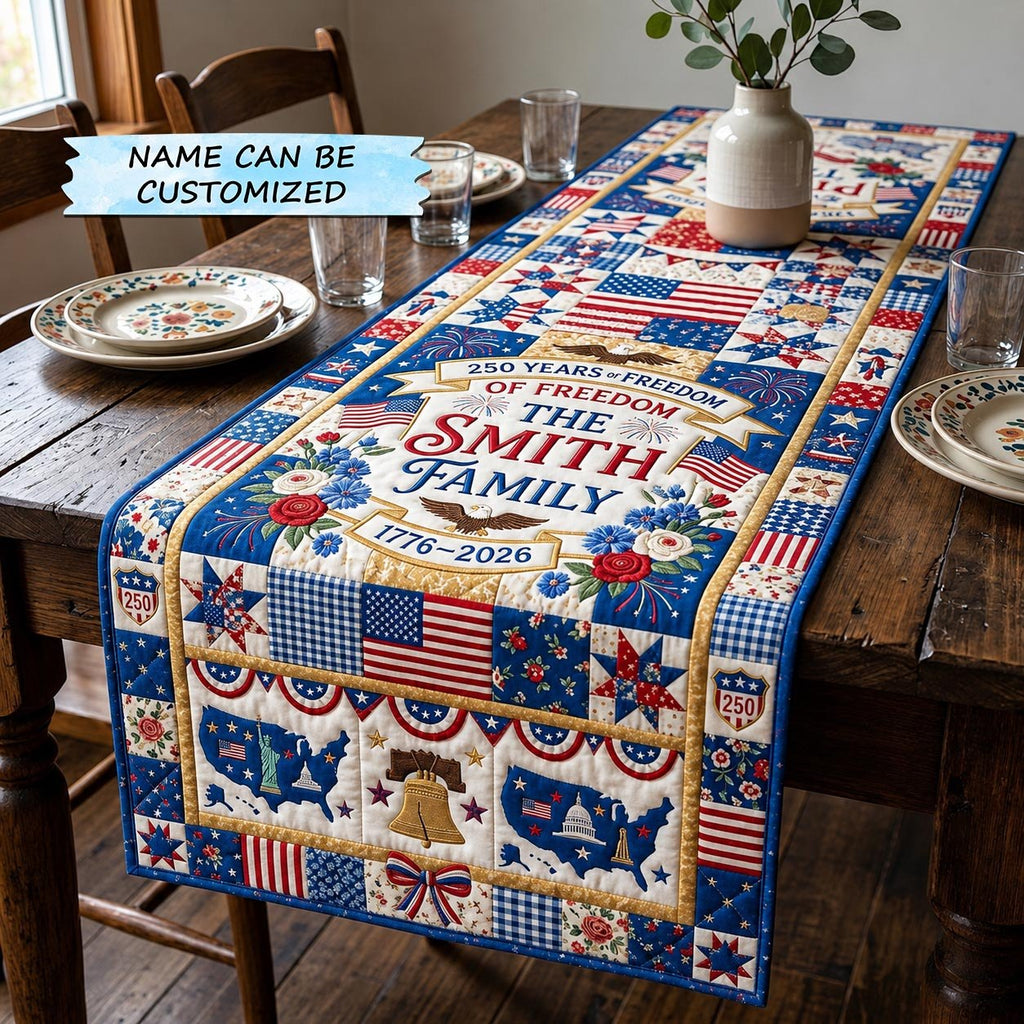 Freedom Patch Qtcuz Table Runner