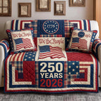 We the People Flag Blocks 2026 Sofa Cover