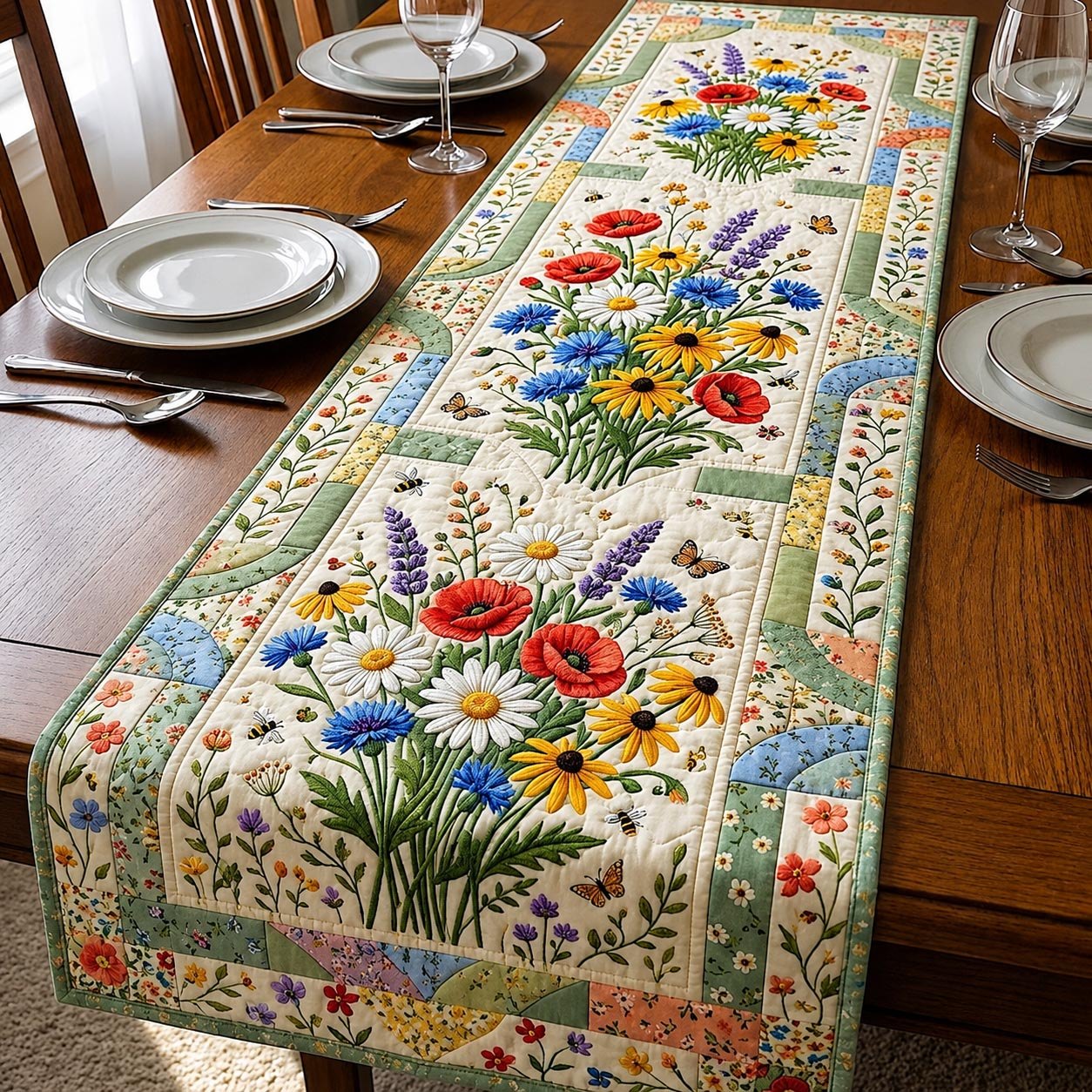 Bloom Garden Table Runner