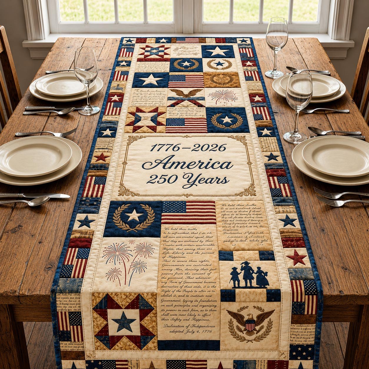 Freedom United Table Runner