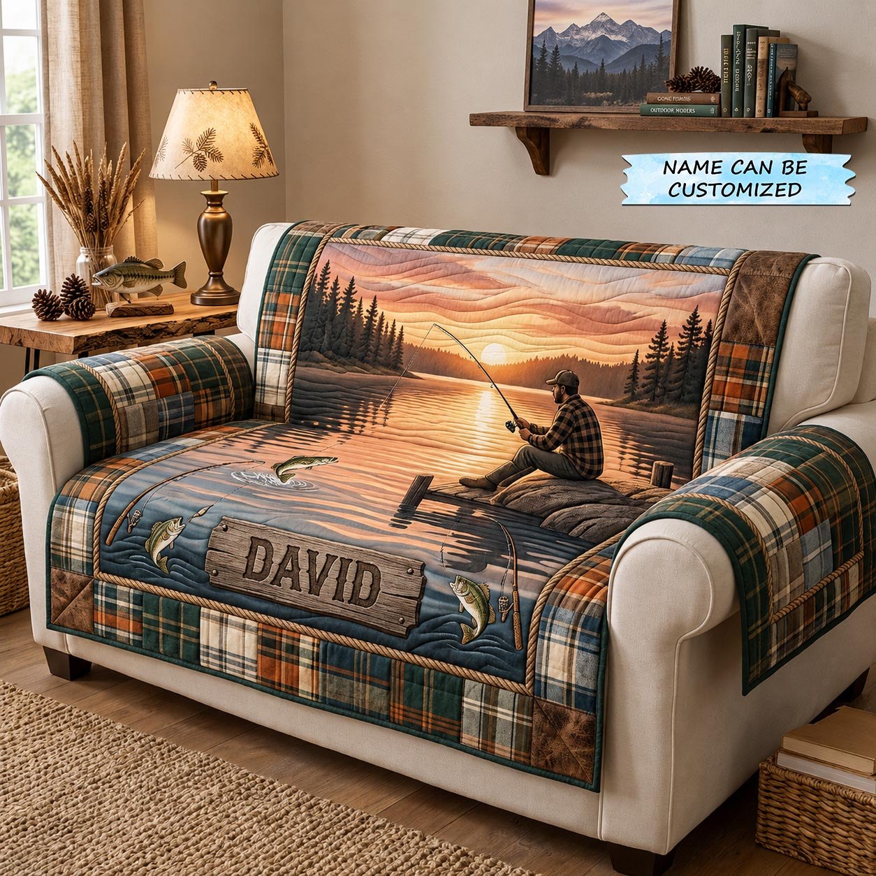 Lake Escape Qtcuz Sofa Cover