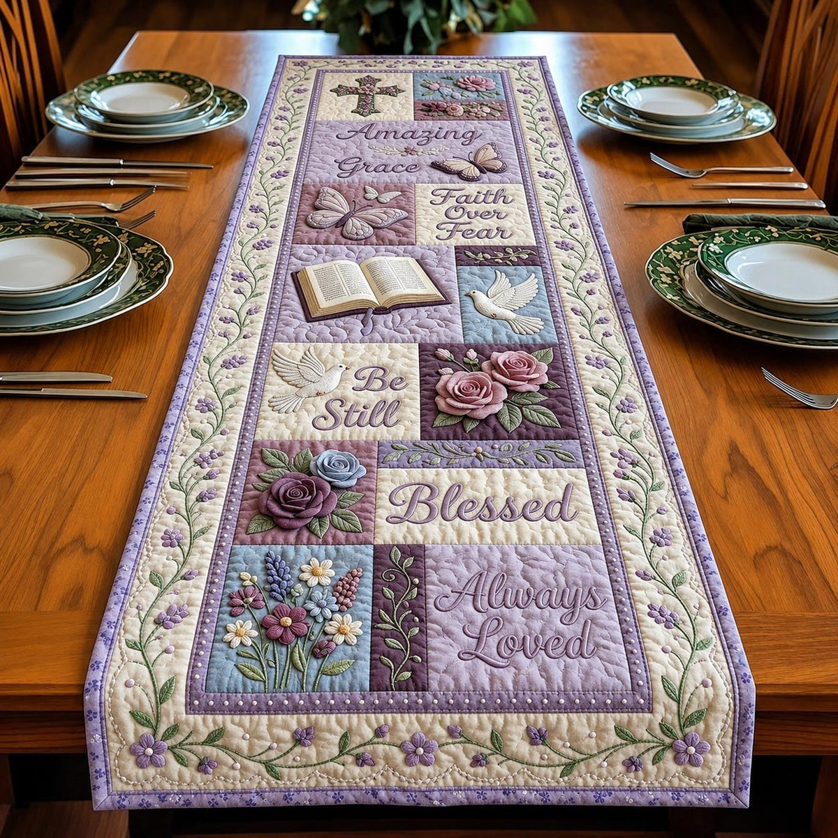 Grace Petals Table Runner