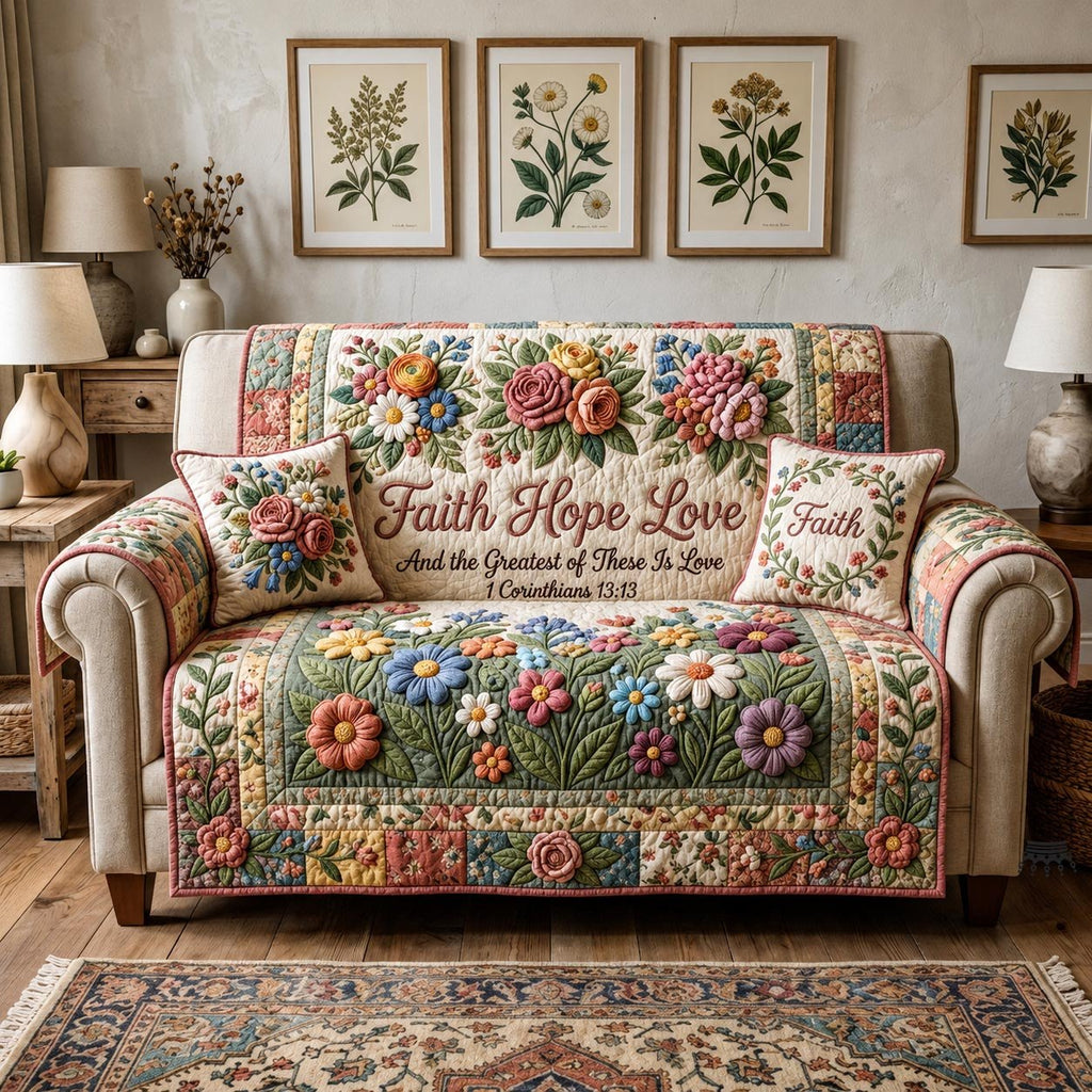 Grace Bloom Sofa Cover