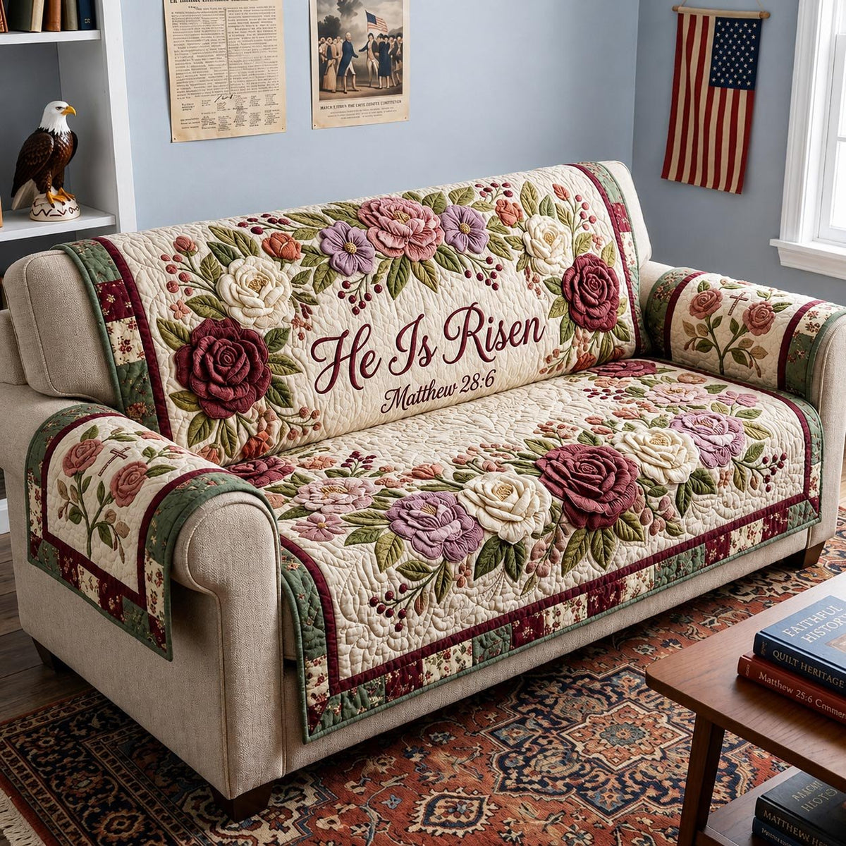 Faith Garden Sofa Cover