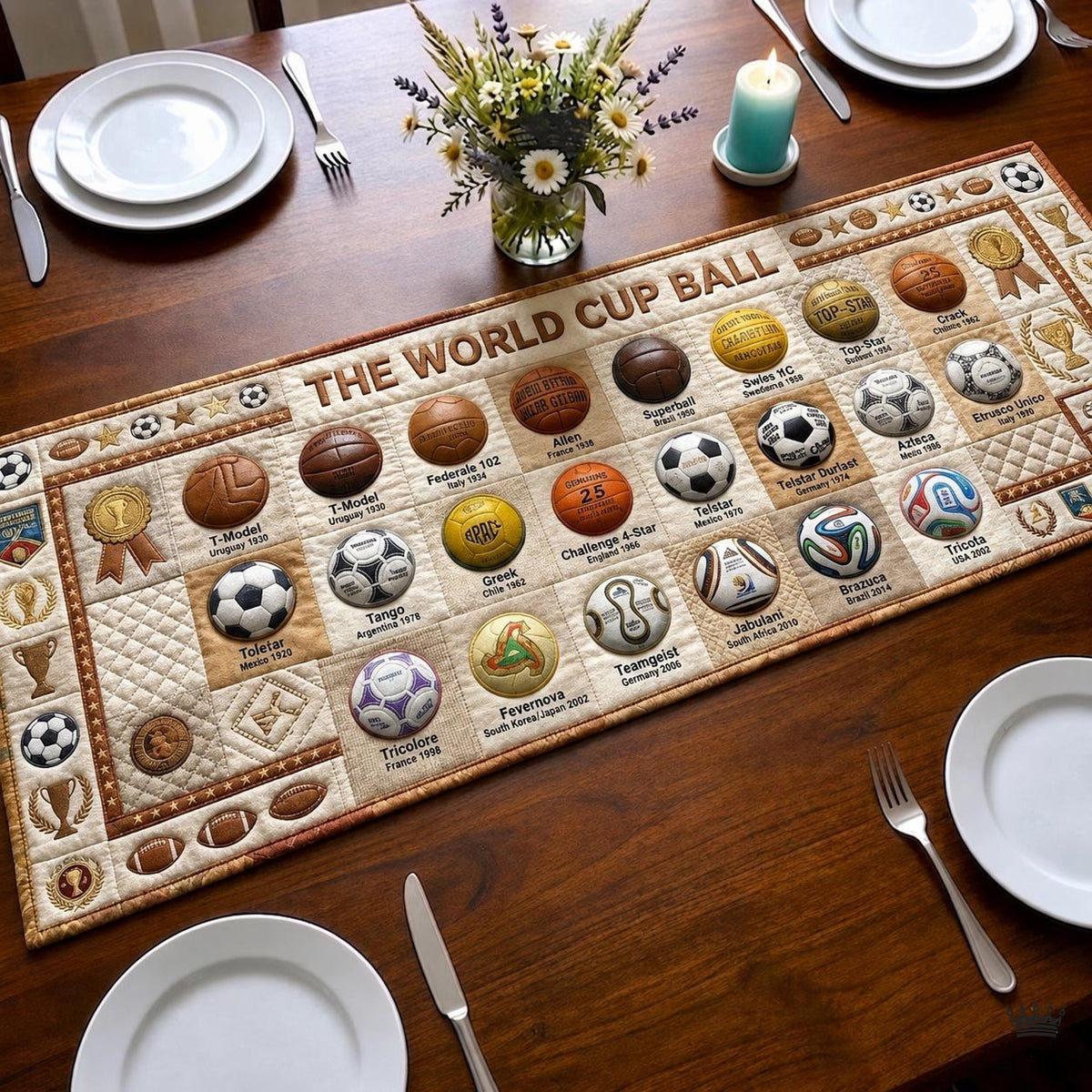 Soccer Legacy Table Runner