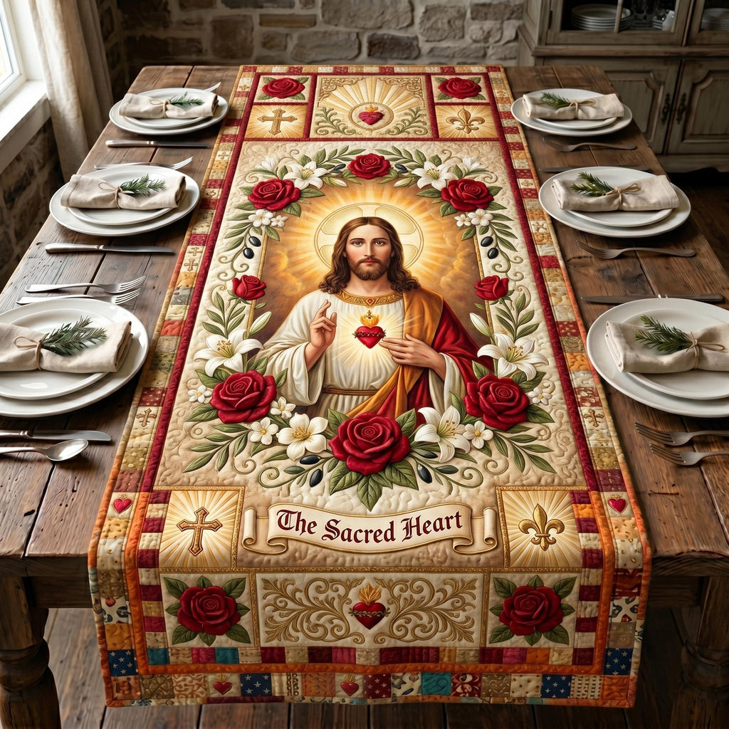 Divine Heart Table Runner