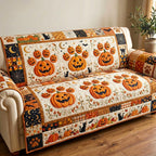 Jack o Lanterns and Black Cats Sofa Cover