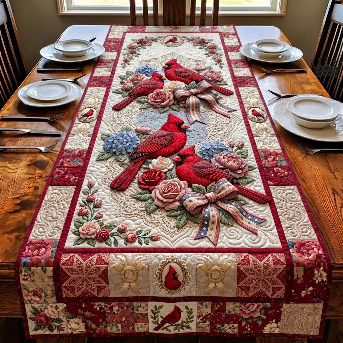 Freedom Cardinal Table Runner