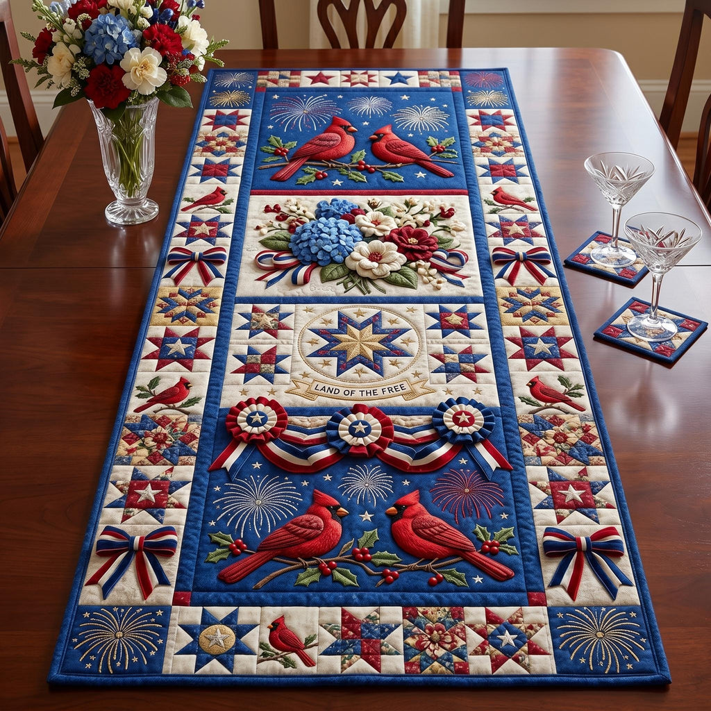 Liberty Cardinal Table Runner