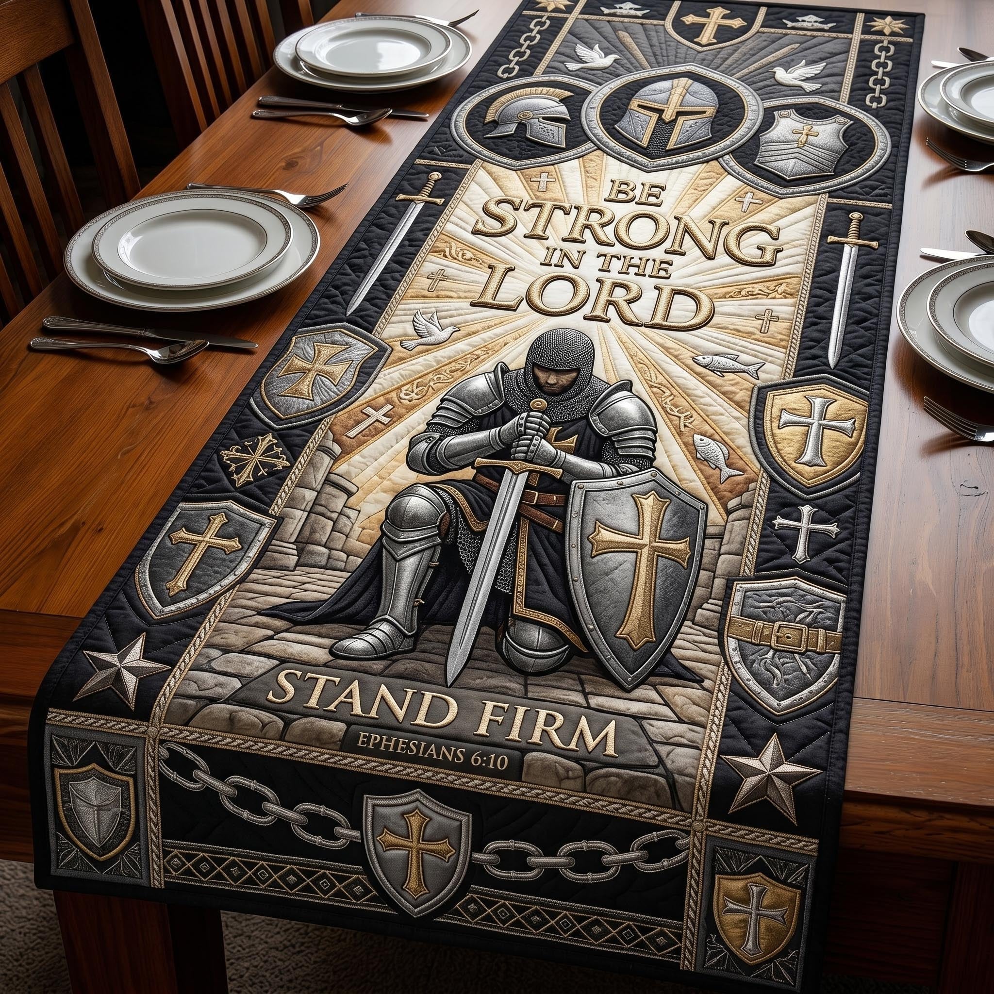 Sacred Armor Table Runner