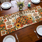Pumpkin Patch Farm Fresh Sign Table Runner