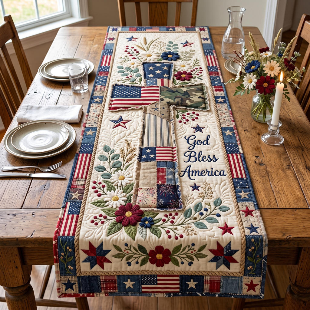 Cross Blessings Table Runner