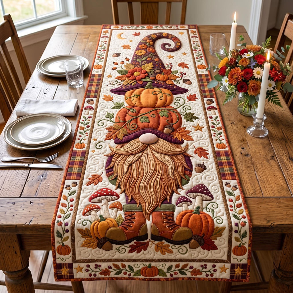 Fall Gnome Table Runner