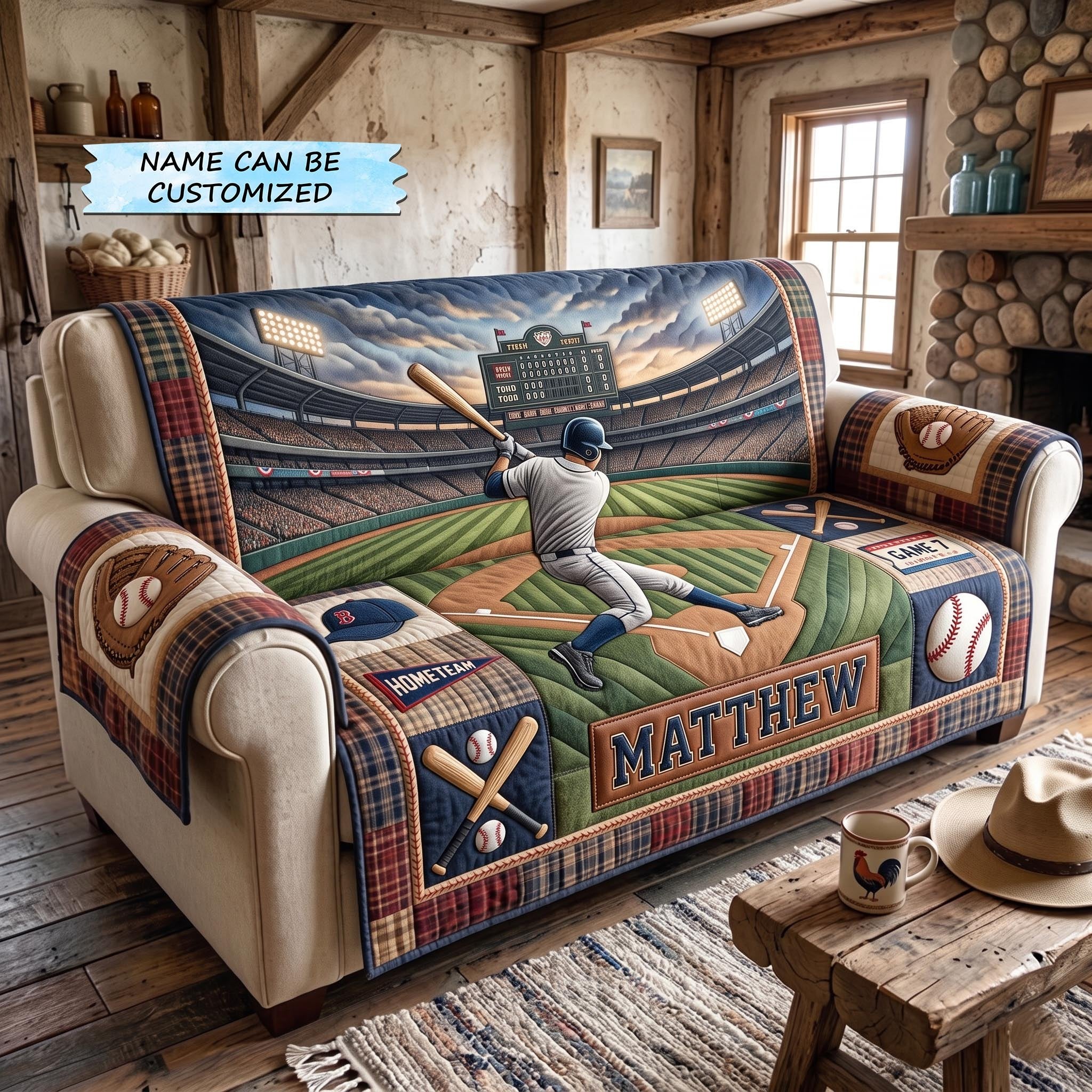 Baseball Legacy Qtcuz Sofa Cover