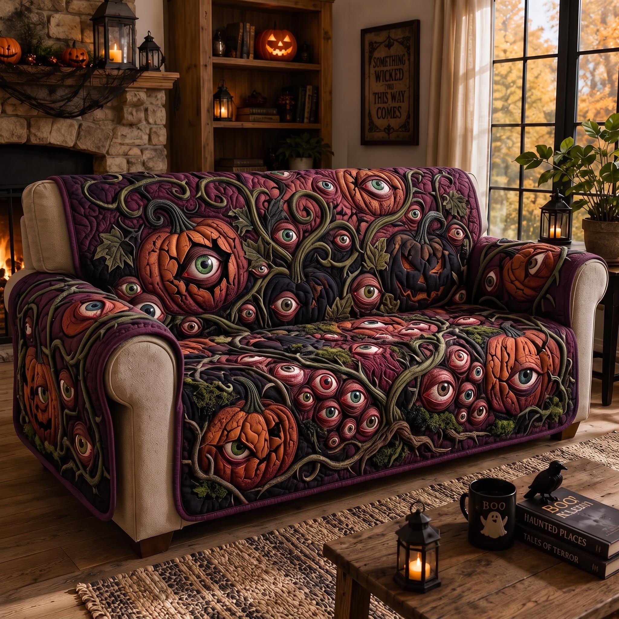 Ghostly Eyes Sofa Cover