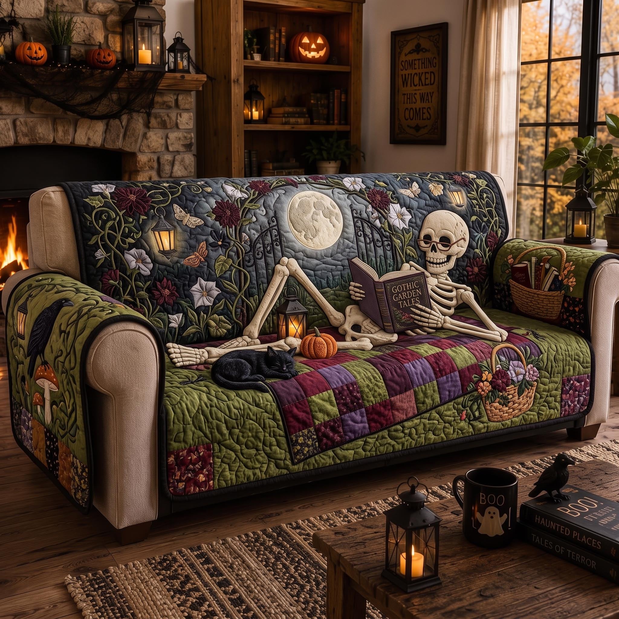 Cozy Skeleton Sofa Cover