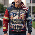 Firefighter Honor hoodie, all-over print
