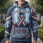 Freedom Ribbon hoodie, all-over print