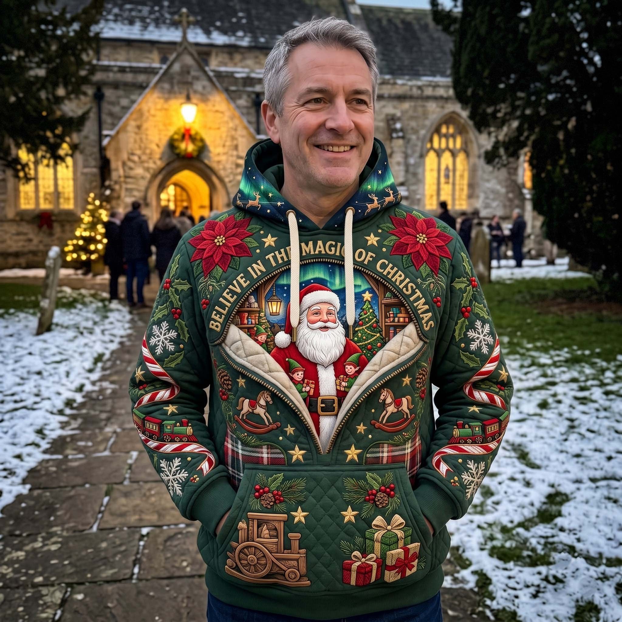 Christmas Magic hoodie, all-over print