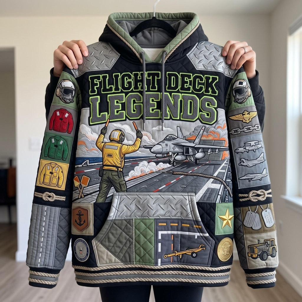 Flight Deck Legends Carrier Scene hoodie, all-over print