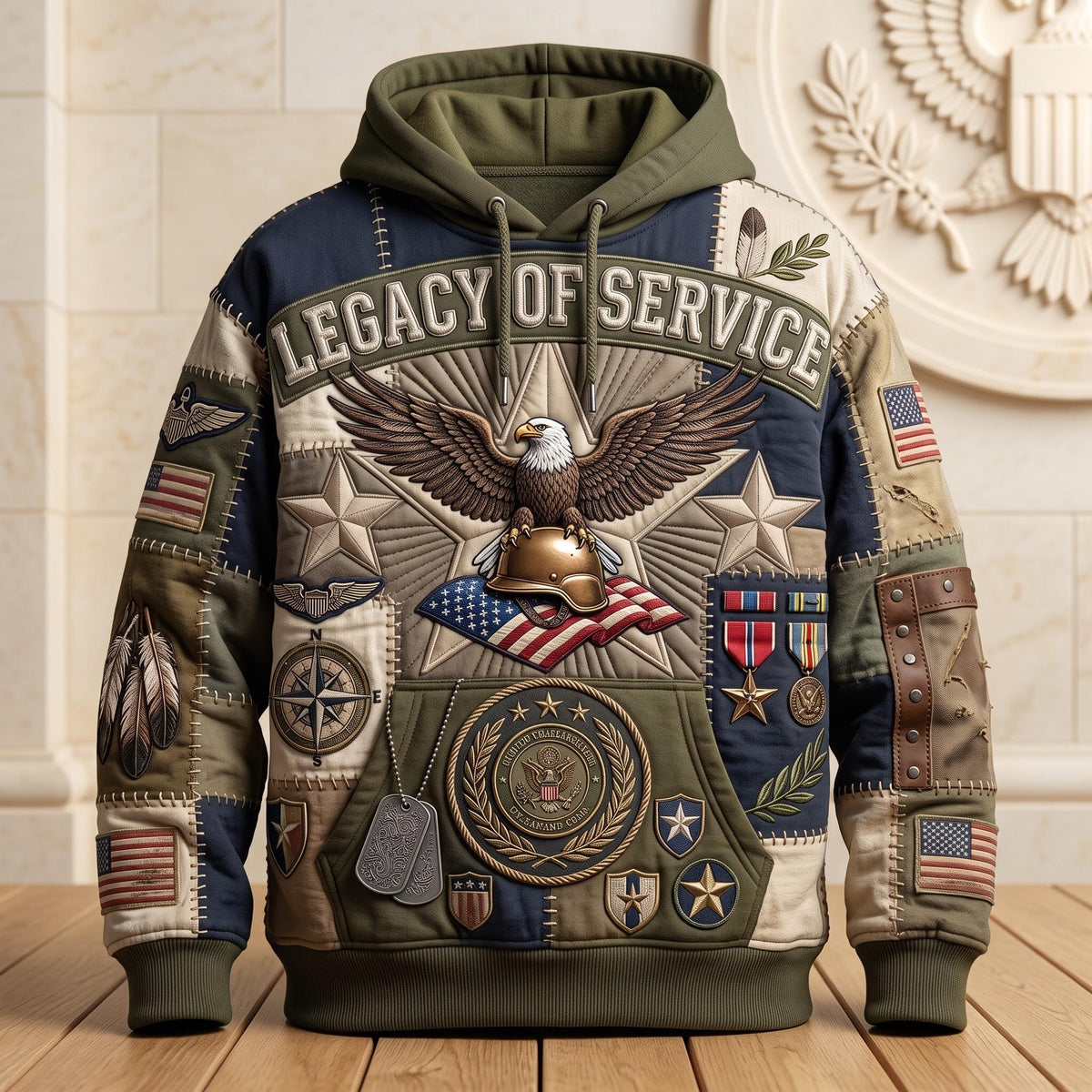 Legacy Service hoodie, all-over print
