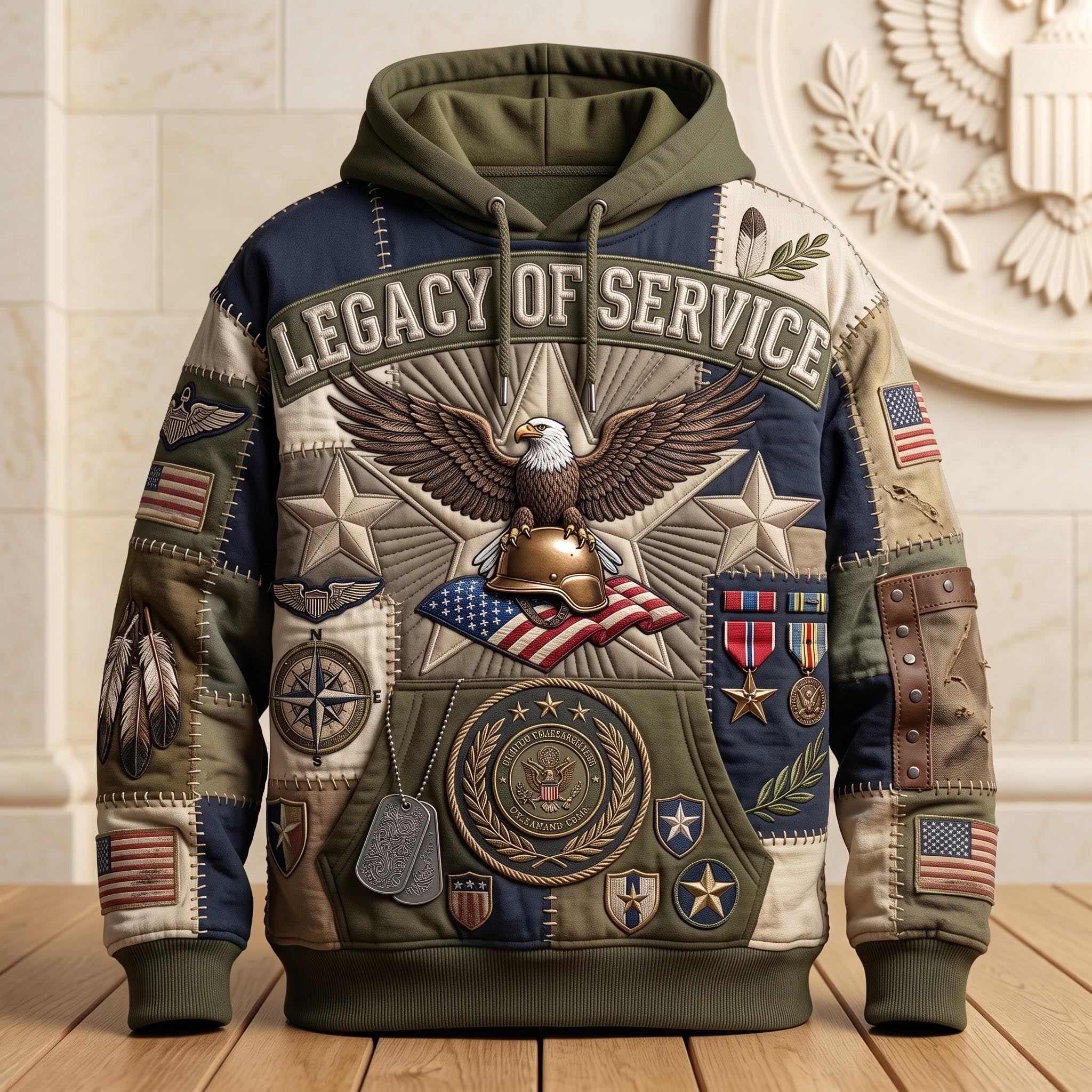 Legacy Service hoodie, all-over print