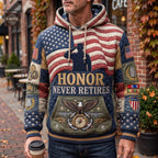 Honor Retire hoodie, all-over print