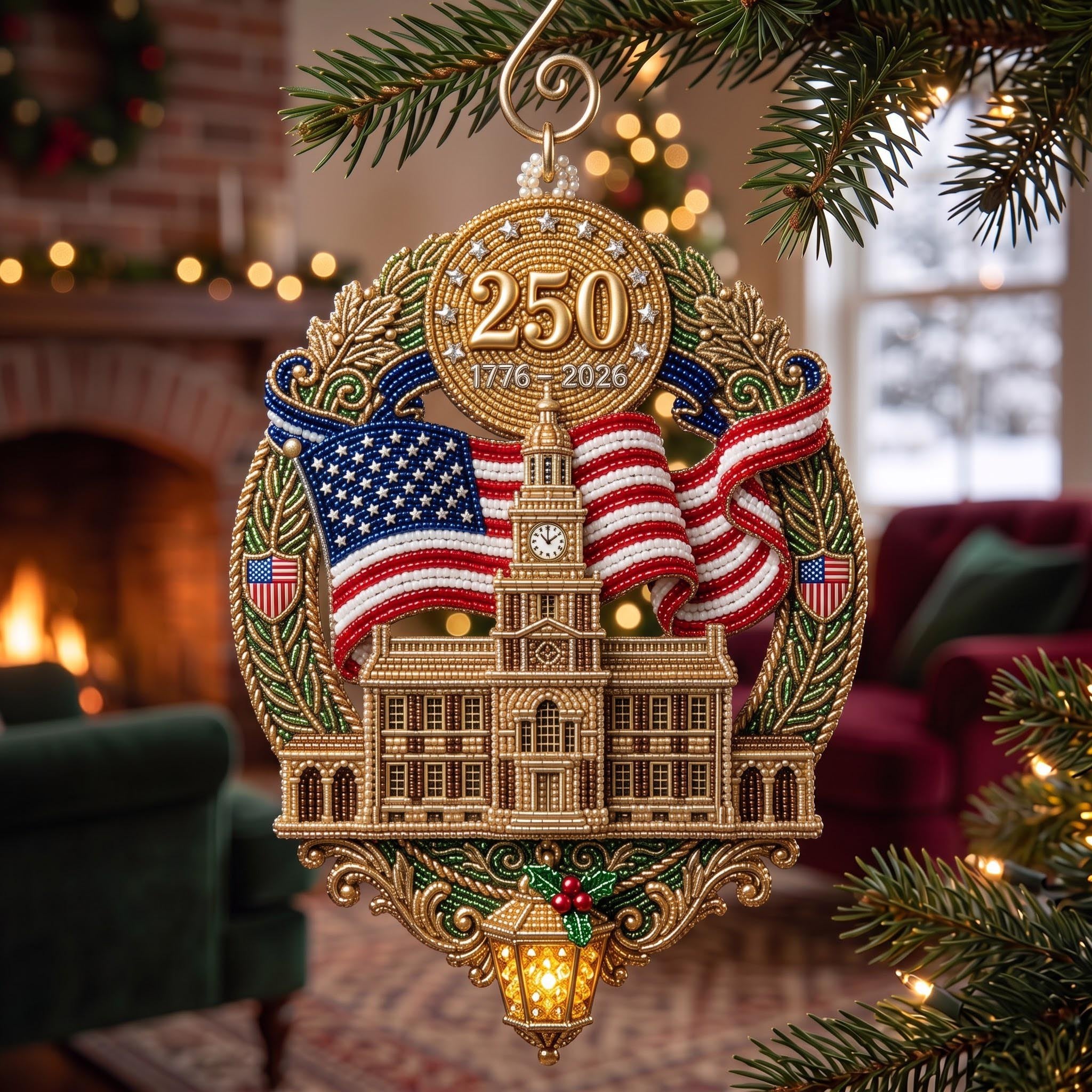 Liberty Bell Christmas Ornament