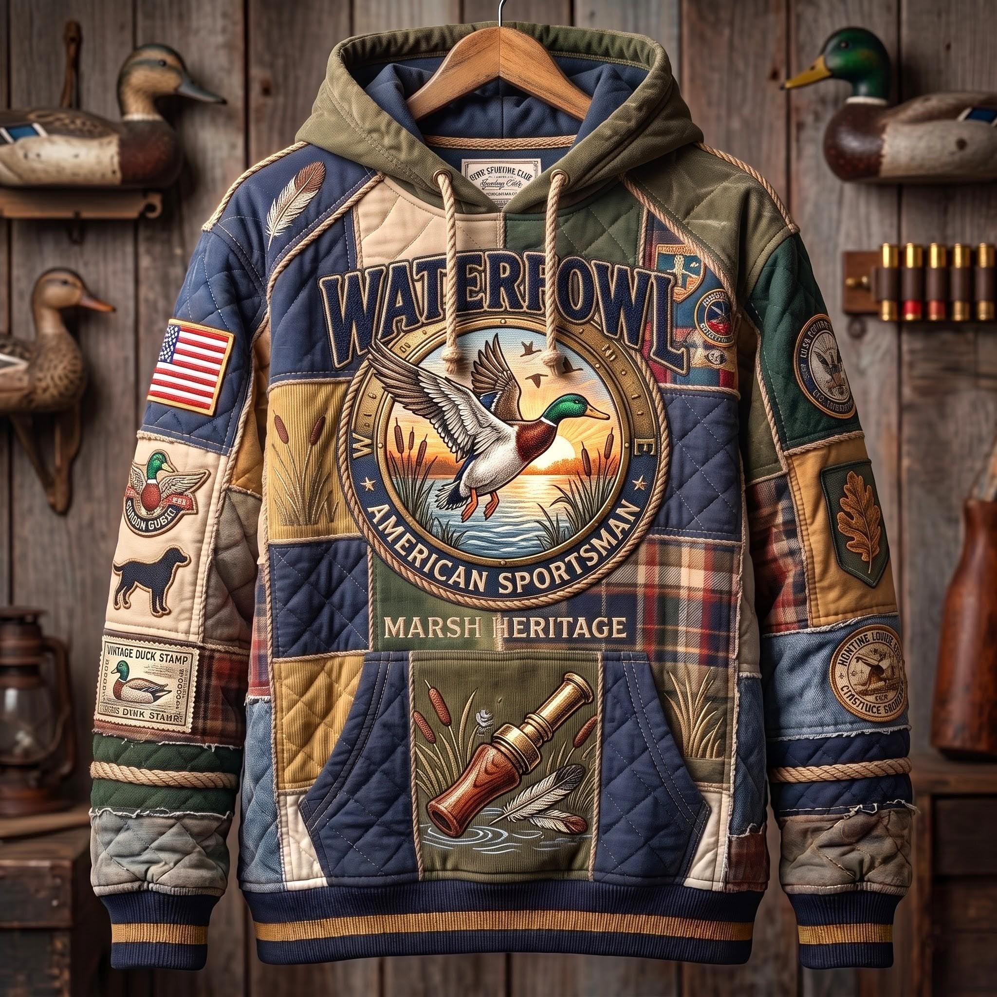 Waterfowl Heritage hoodie, all-over print