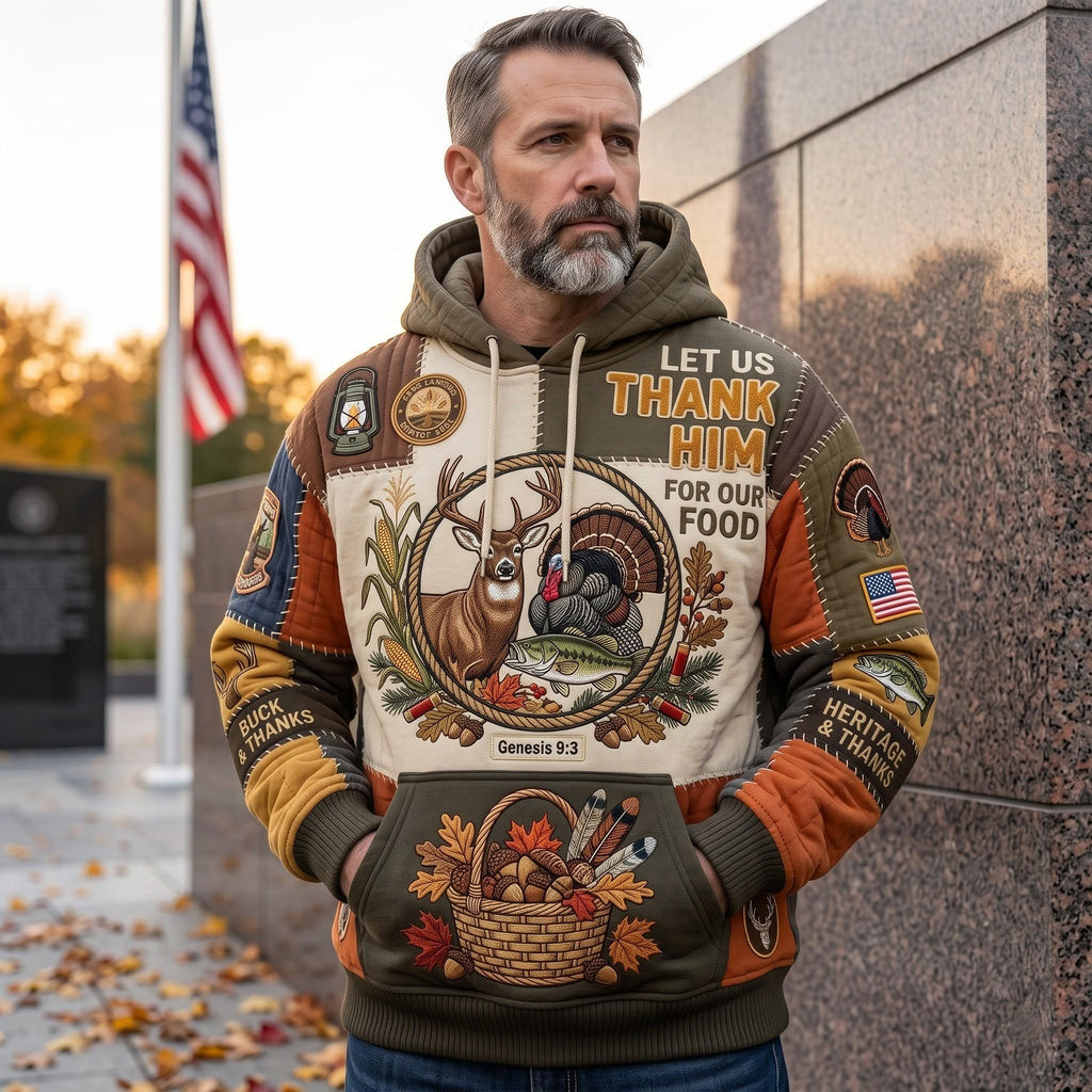Turkey Harvest hoodie, all-over print
