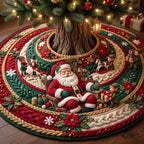 Santa Spiral Christmas Tree Skirt