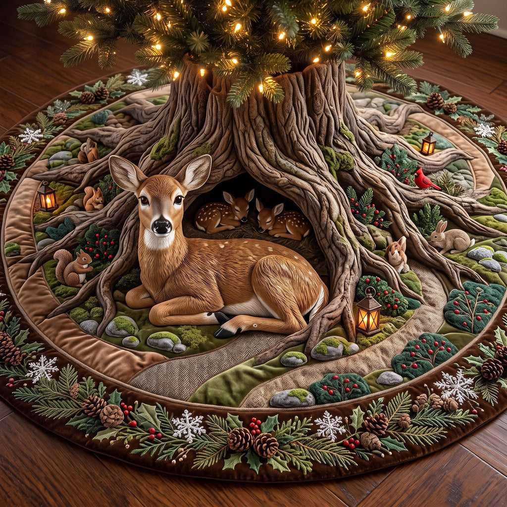 Stag Hollow Christmas Tree Skirt