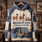 Walking Faith hoodie, all-over print