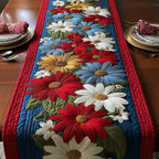 Colorful Daisy Table Runner