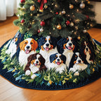 Bernese Mountain Christmas Tree Skirt