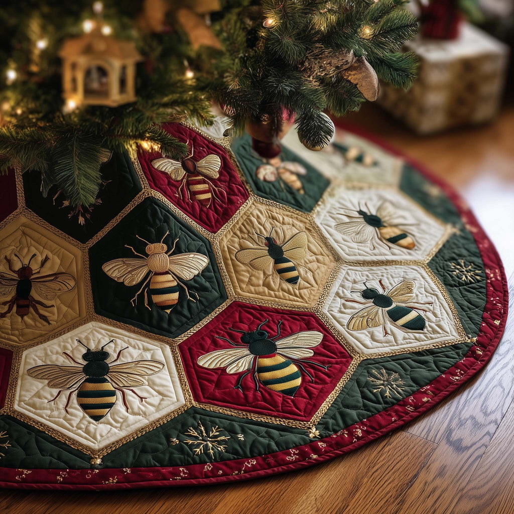 Bee Christmas Tree Skirt