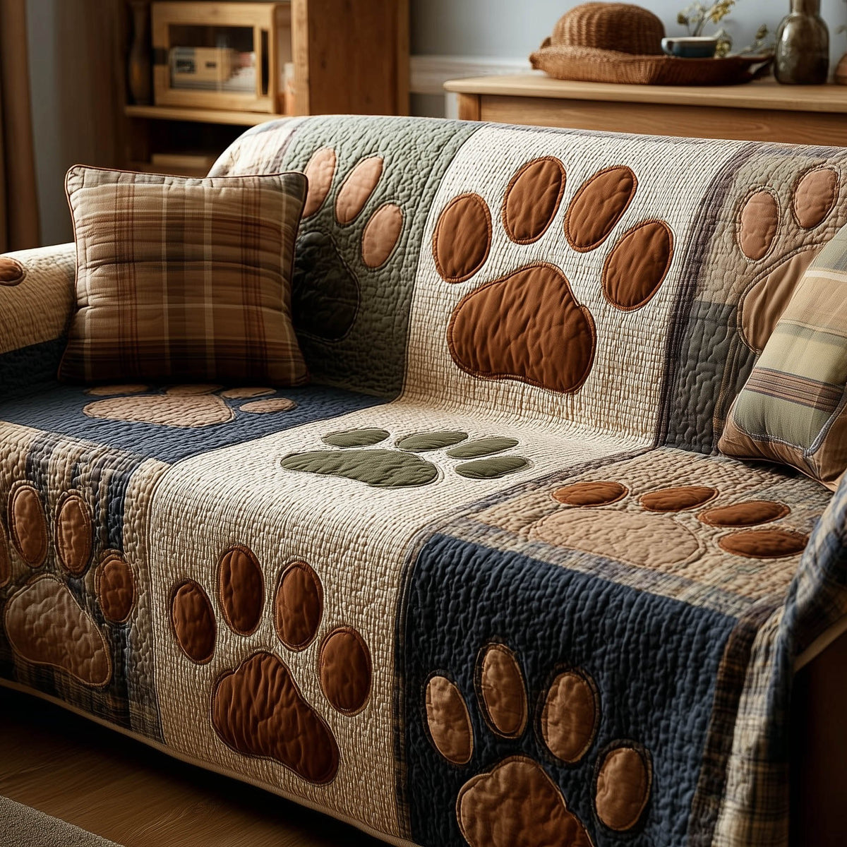 Paw Path Sofa Cover