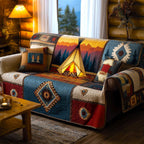 Teepee at the Mountain Sunset Sofa Cover