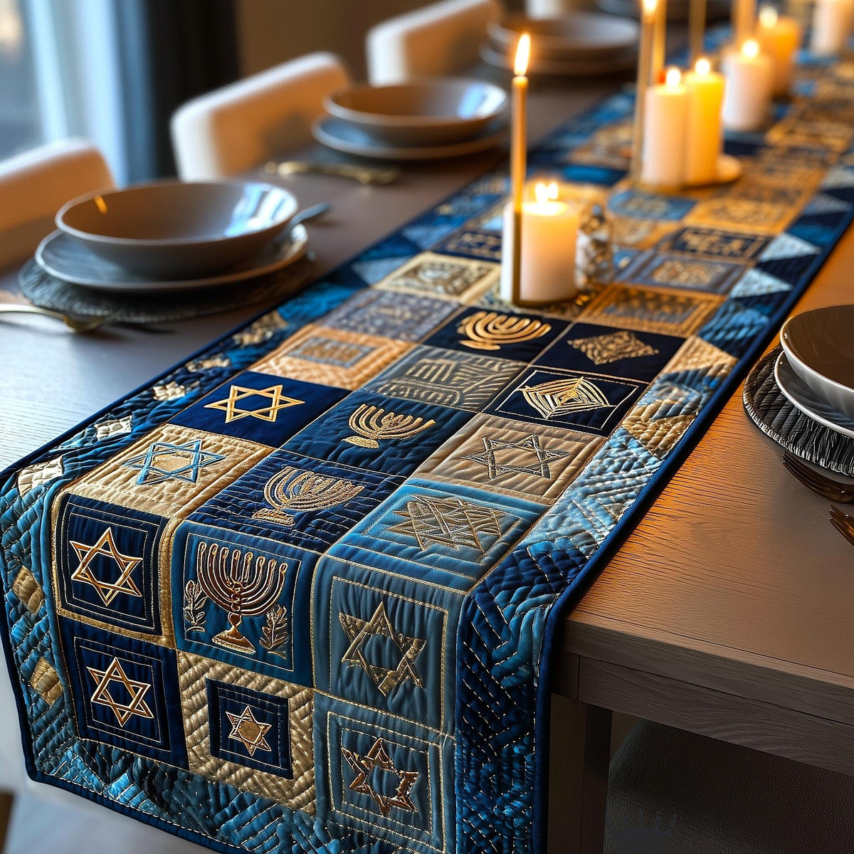 Hanukkah Glow Table Runner
