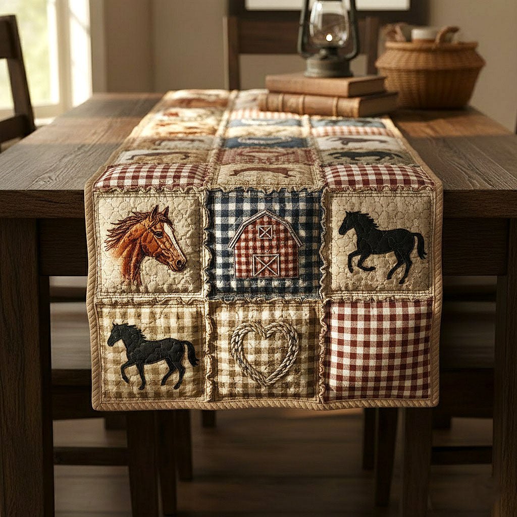 Barn Home Table Runner