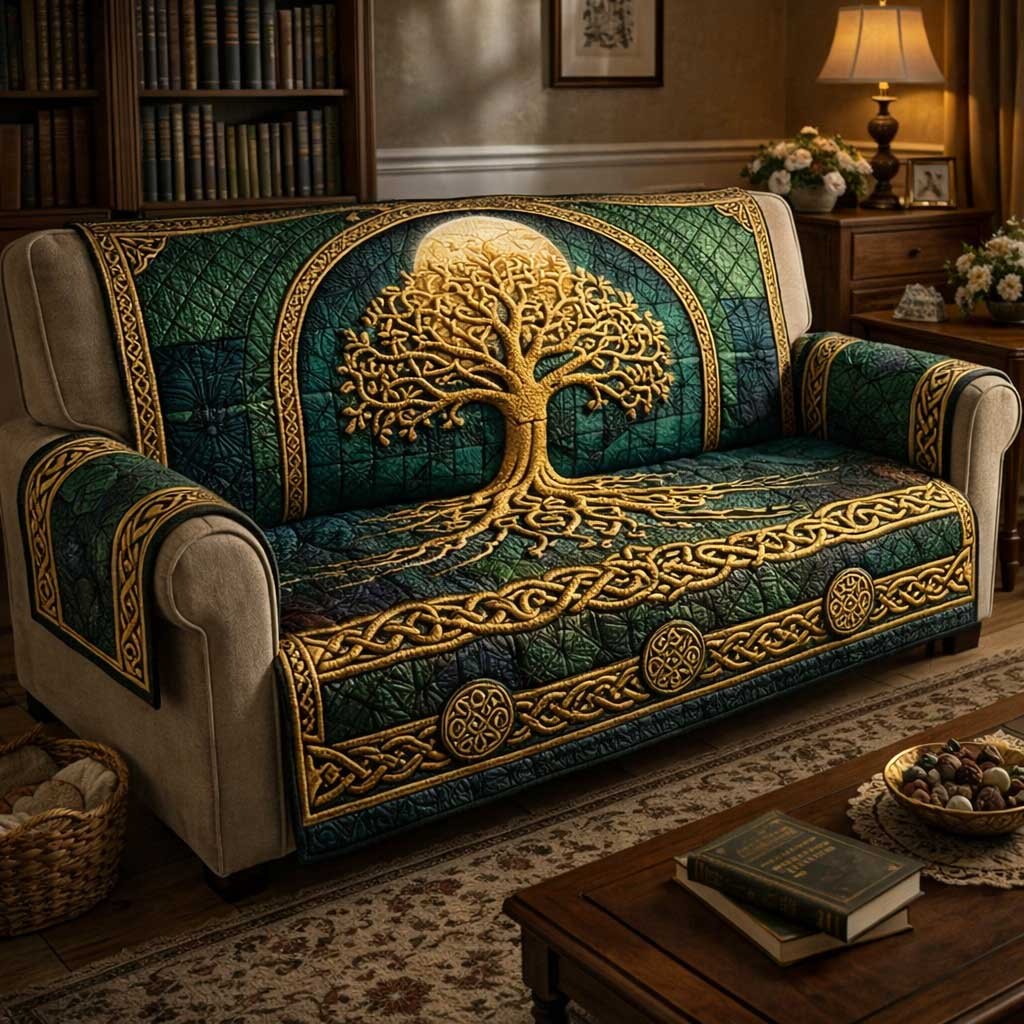 Emerald Tree Sofa Cover
