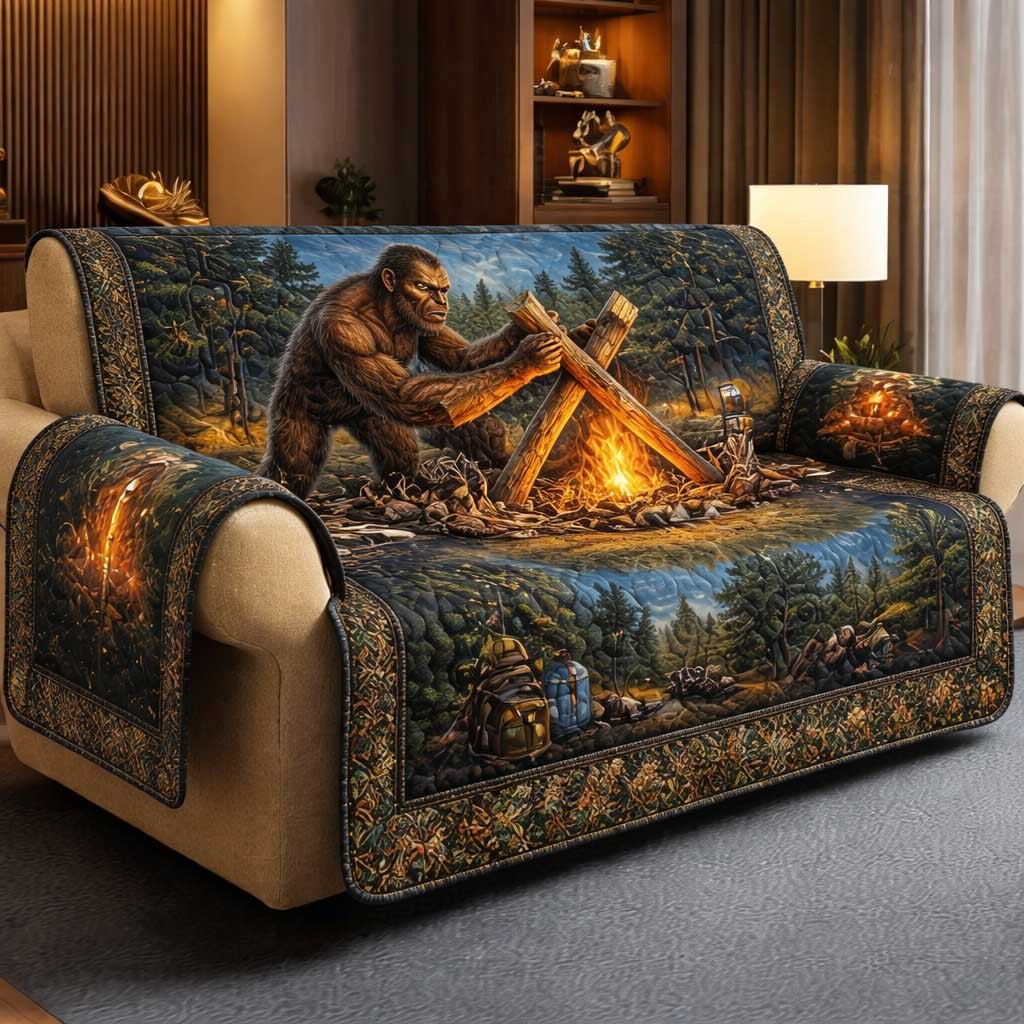 Camp Bigfoot Sofa Cover