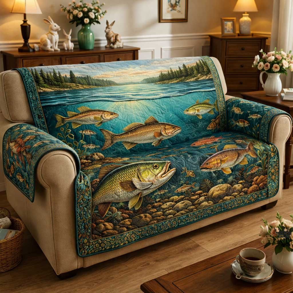 Fish Tales Sofa Cover