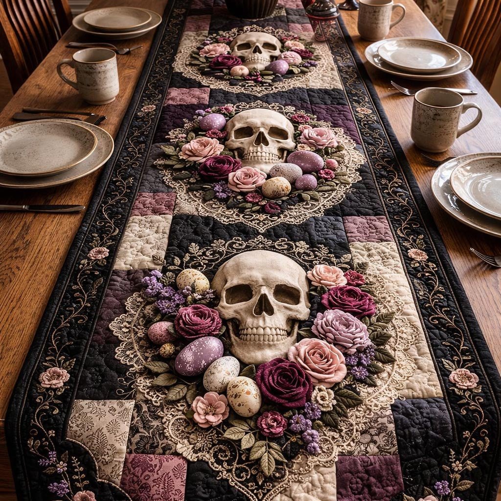 Dark Easter Table Runner