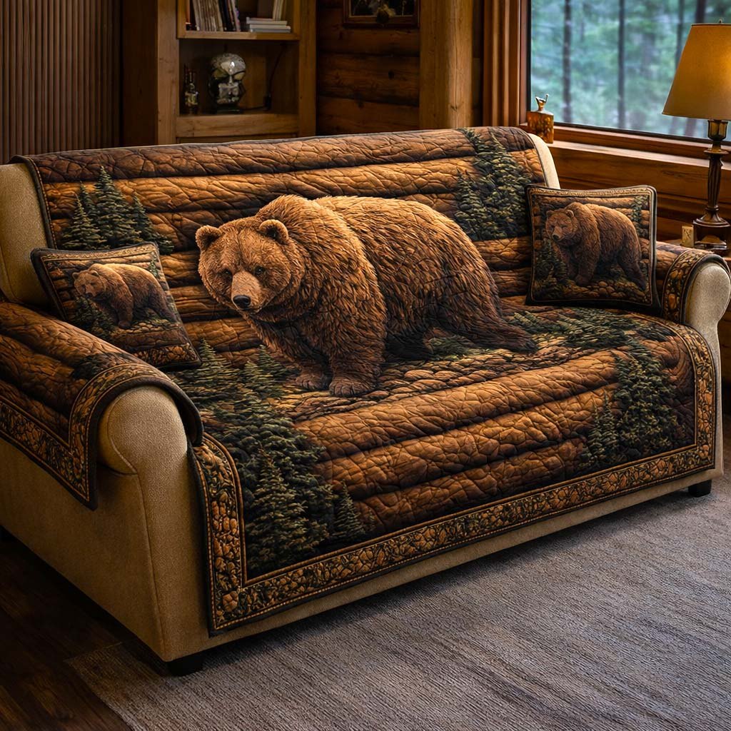 Rustic Wildlife Sofa Cover