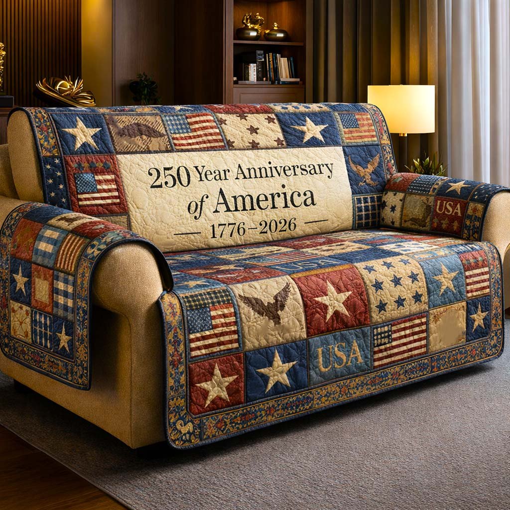 250 Year Anniversary of America Sofa Cover