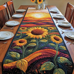 Sunflowers on Rolling Rainbow Hills Table Runner