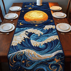 Rising Sun over Foaming Waves Table Runner