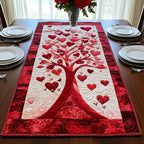 Slim Heart Tree on Cream Table Runner